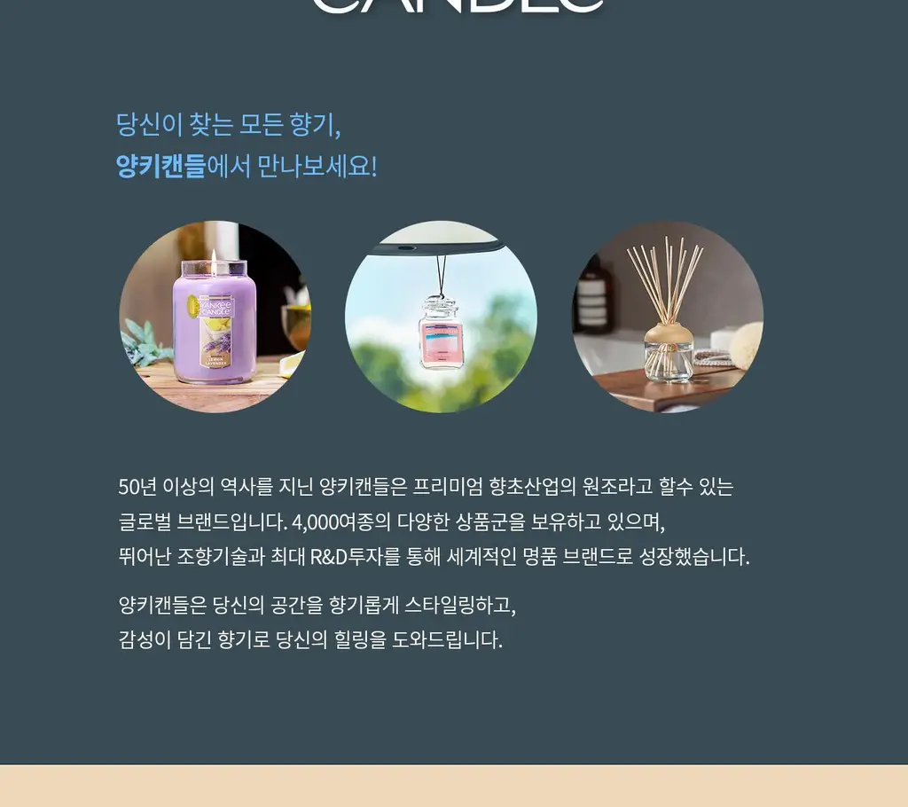 [한국공식수입원 정품] 양키캔들 미니 캔들 6종 택1 상세페이지 3